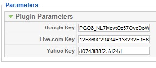 Site Verificartion Plugin Parameters