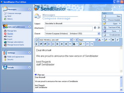 Sendblaster Screenshot